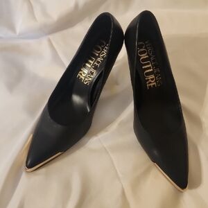 Versace Jeans Collection Black Stiletto Heels